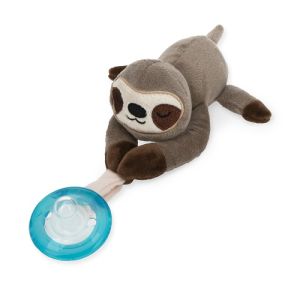 Nuby Snuggleez Plush - Sloth Pacifier