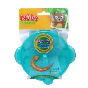 Nuby Suction Bowl W/Spoon & Lid