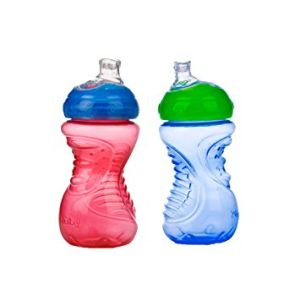 Nuby 2Pk Easy Grip 10 Oz No Spill Sipper