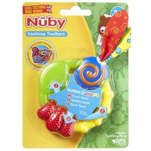 Nuby Wacky 3 Stage Teether Ring
