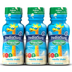 (Bottle) Pediasure W/ Fiber, Vanilla Shake 8 Oz (4 X 6 Pack)