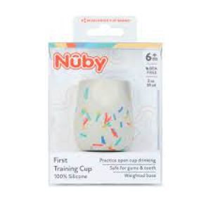 Nuby 2 Oz Silicone Open Cup, Confetti