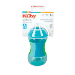Nuby 10 Oz Clik-It No Spill Cup - Aqua