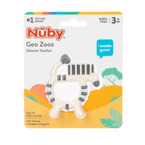 Nuby Geo Zoos Zebra Teether