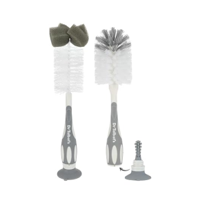 Dr Talbot’s Bottle And Nipple Brush 2 Pack - Gray
